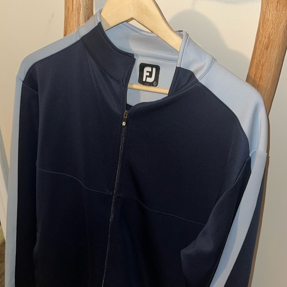 FootJoy Performance Golf Jacket Two Tone Navy and Baby Blue